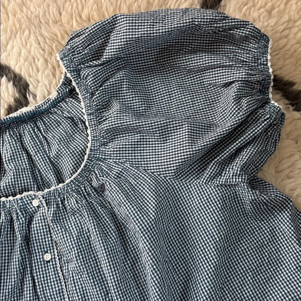 Doen Tennessee in Blue Azure Paris Gingham - Picture 7 of 16